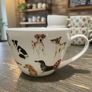 Portobello by Design DOG LOVES ME BEST Jumbo Coffee Tea Cup Mug Fine Bone China